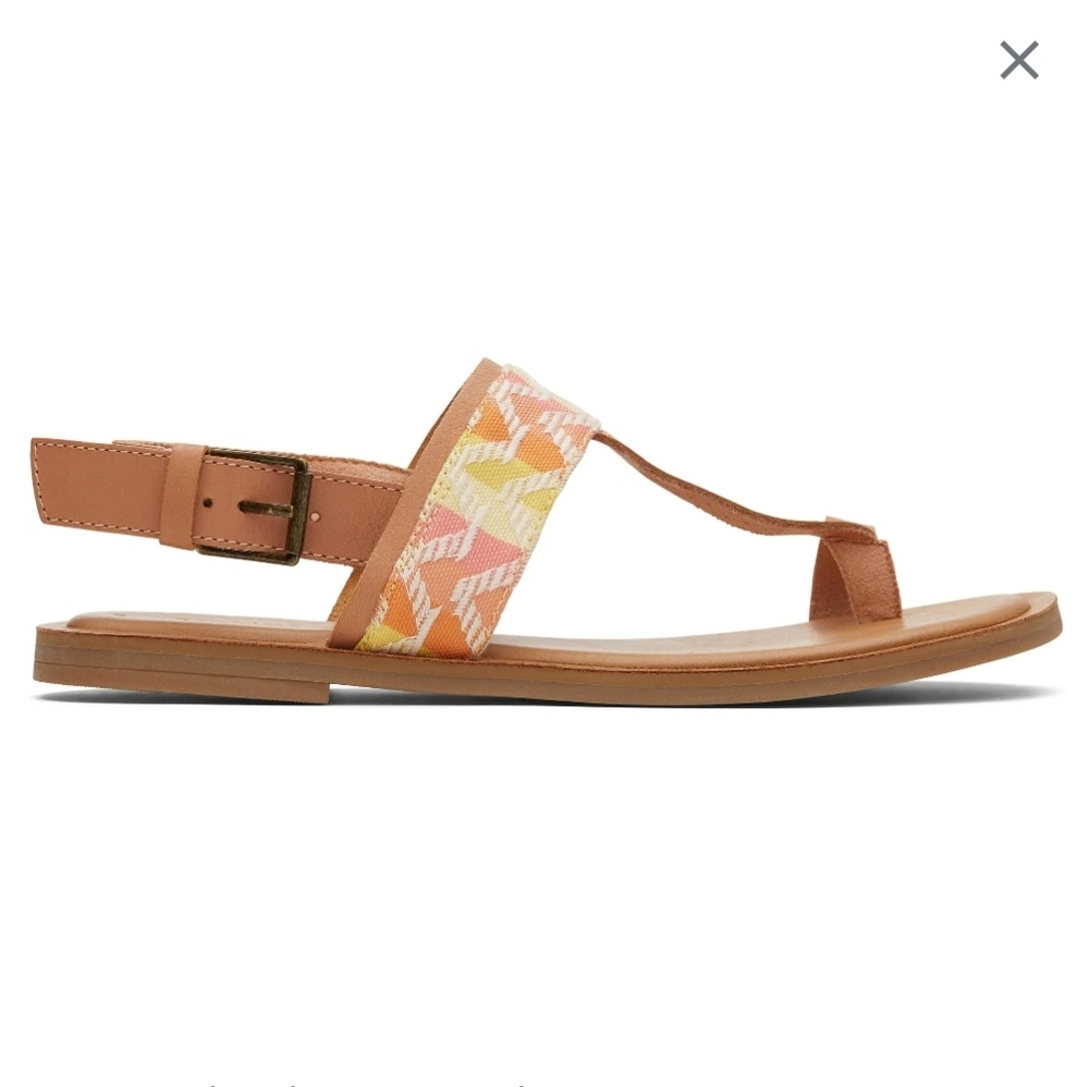 New Toms Bree Embroidered Sandals Size 7